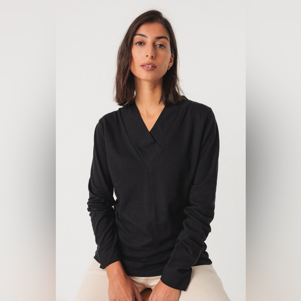 NWT SKFK Ibarne black L/S T-Shirt - size 6 - $75 MSRP